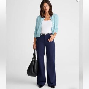 NWT Madewell Wide Leg Pants in Twill